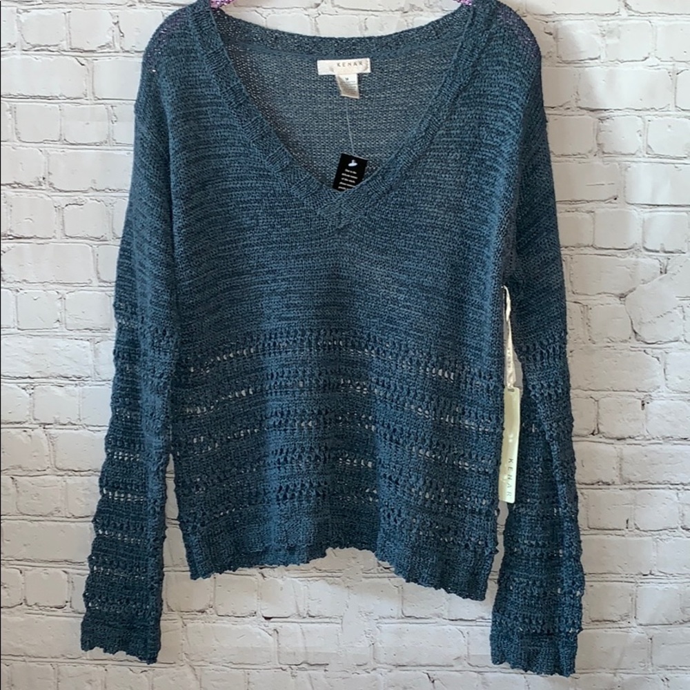 Kenar Crochet Knit Top
